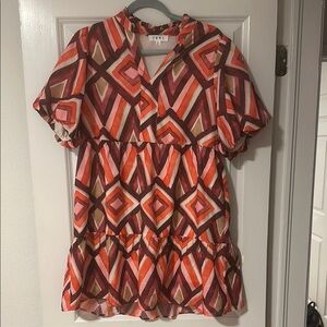 THML Geometric Pattern Dress